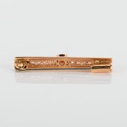 Barrette brooch in 18-carat (750
milliémes)...