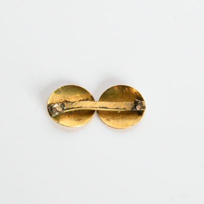 Brooch in 18-carat yellow gold
(750 mm) set...