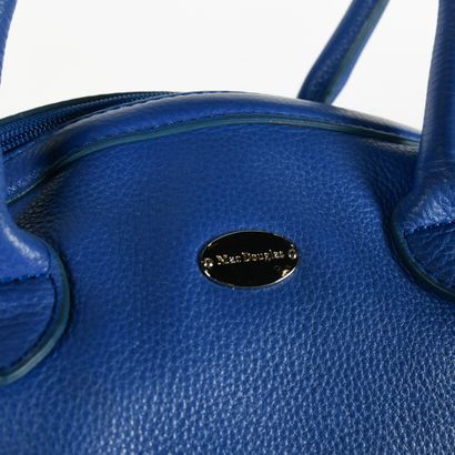 MAC DOUGLAS. Royal blue grained leather bag,...