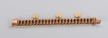 Bracelet in 18-carat yellow gold (750
American...