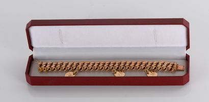 Bracelet in 18-carat yellow gold (750
American...