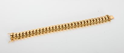 Bracelet in 18-carat yellow gold (750
millies)...