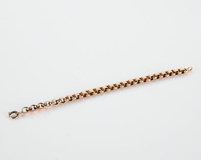 Rose gold bracelet with oval links
Metal...