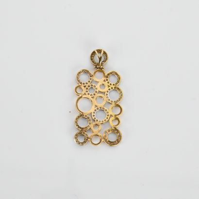 Rectangular pendant in 18-carat yellow gold
gold...
