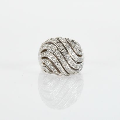 Modern wedding band ring set with 8 lines...