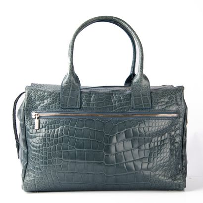 ZILLI
Light blue crocodile travel bag
Silver...