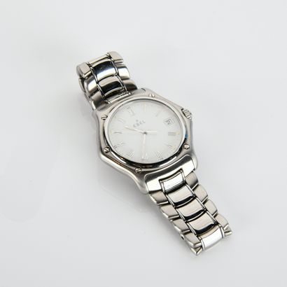 EBEL
Steel wristwatch, model 1911 
Circular...