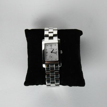 BAUME ET MERCIER
Ladies' watch in steel 
Rectangular...