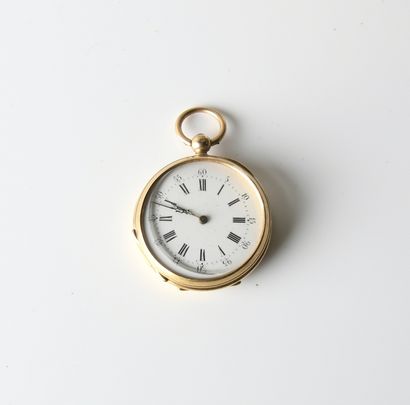 Pocket watch in 750°/00 18k yellow gold with...