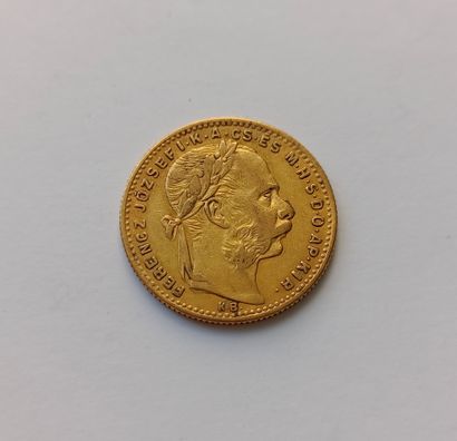 1 Franz Joseph 20 franc gold coin of 1889

(Fees...