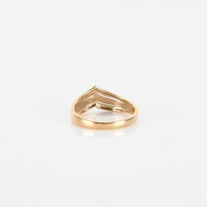 Ring in 9-carat (375 mm) gold with three
three...