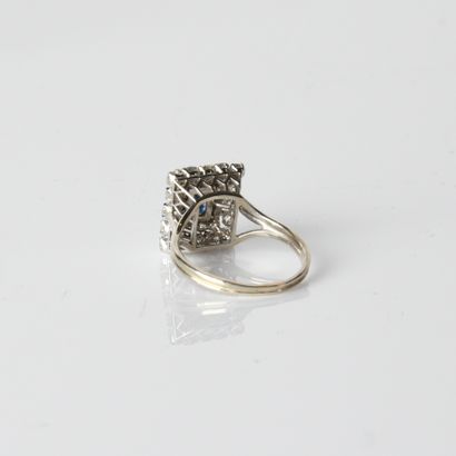 1960s/70s ring centered on a rectangular
rectangular...