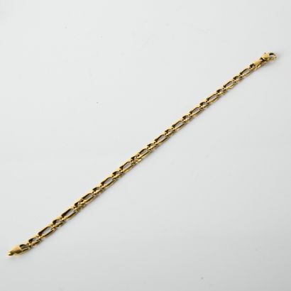 Gourmet bracelet in 18-carat yellow gold
(750...
