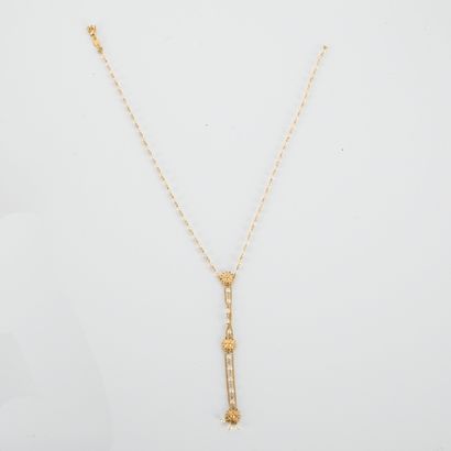Necklace in 18k yellow gold ( 750
millies)...
