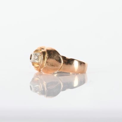 Bridge ring from the 1940s, set with three...