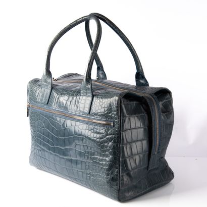 ZILLI
Light blue crocodile travel bag
Silver...