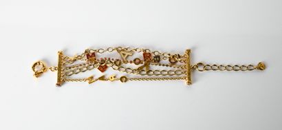 MARC JACOBS 
Gold-plated and enamelled metal...