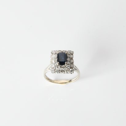 1960s/70s ring centered on a rectangular
rectangular...