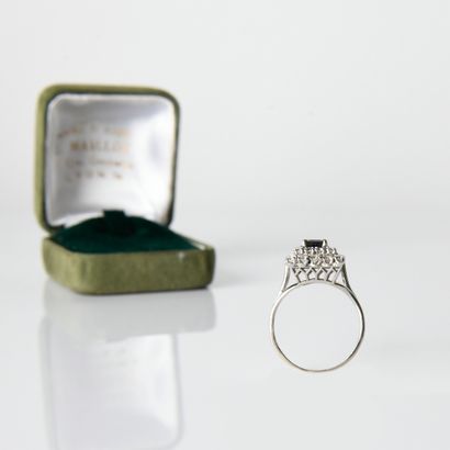 1960s/70s ring centered on a rectangular
rectangular...