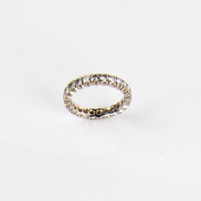 American wedding band in 18K (750 thousandths)...