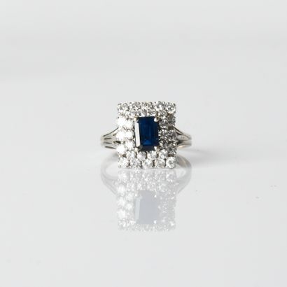 1960s/70s ring centered on a rectangular
rectangular...
