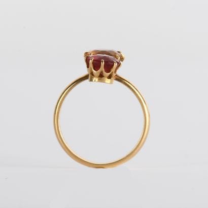 Ring in 18-carat yellow gold (750
stones,...