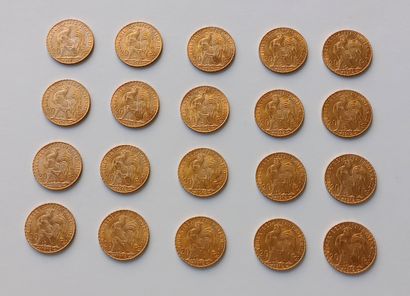20 French francs gold Marianne 1912 coins

(Fees...