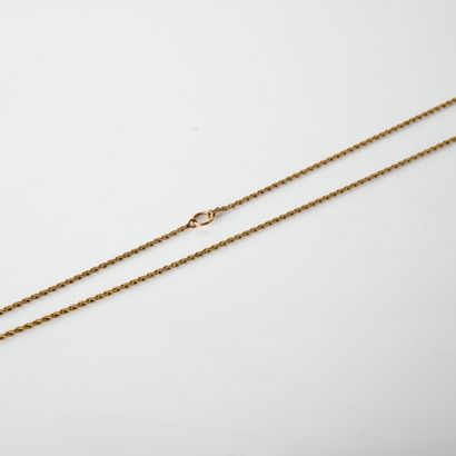 Chain in 18-carat yellow gold (750
millies)...