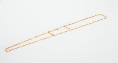 Chain in 18-carat yellow gold (750
milliémes)...