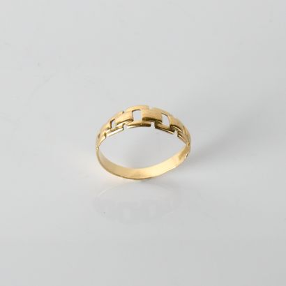 Ring in 18-carat yellow gold (750
interlaced...