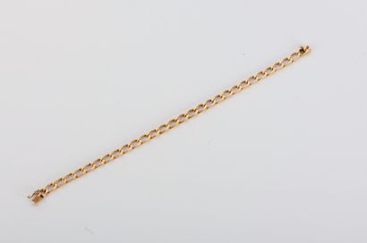 Gourmet link bracelet in 18-carat yellow...