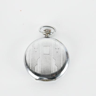 Metal pocket watch, working.