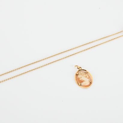 Necklace in 18-carat yellow gold ( 750
millies)...