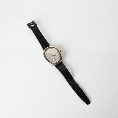 Watch bracelet by Emile Pequinet, oval-shaped...
