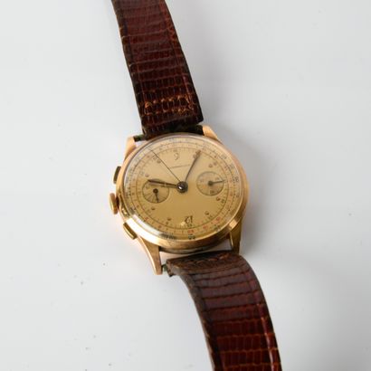 Swiss chronograph watch bracelet, circa
1950,...
