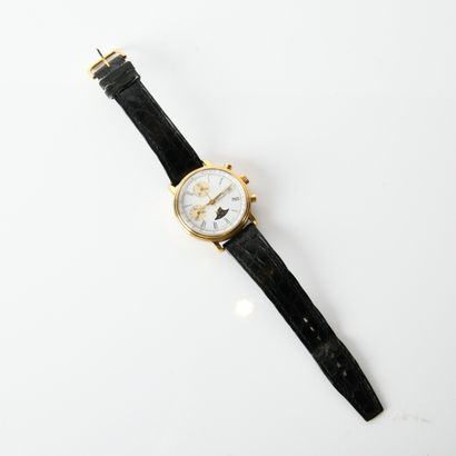 EBERHARD
Men's chronometer wristwatch, 1987
Gold-plated...