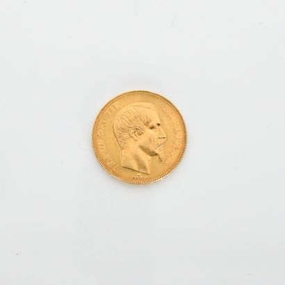 50 French francs Napoléon III in gold 1855A...