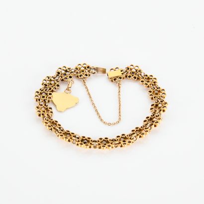 Bracelet in 18-carat yellow gold (750
with...