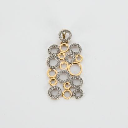 Rectangular pendant in 18-carat yellow gold
gold...