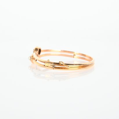 Bracelet in 18-carat yellow gold (750
thousandths)...