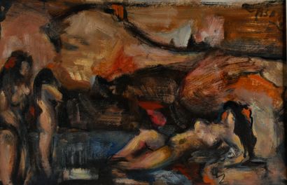 Eduardo PISANO (1912-1986)
Three bathers
Oil...