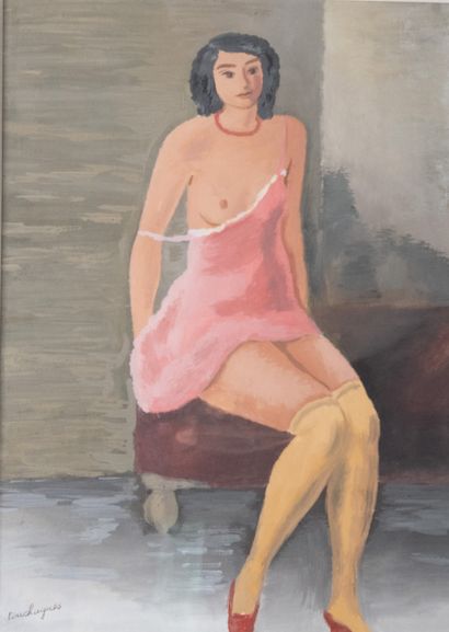Louis TOUCHAGUES (1893-1974)
Bare Woman with...