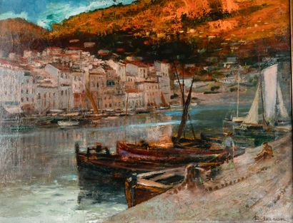 Charles LACOUR (1862-1941)
Lumière du couchant...