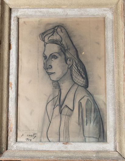 Jean COUTY (1907-1991)
Portrait of a Young...