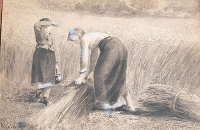MILLET (19th century)
Young girls at work...