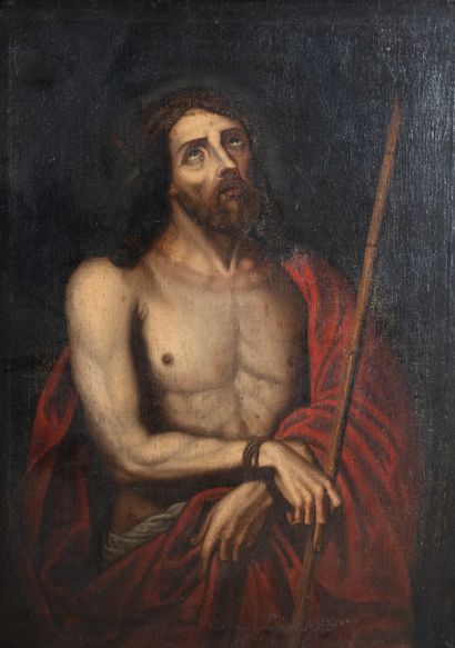 17th century Spanish school
Christ with tie
Oil...