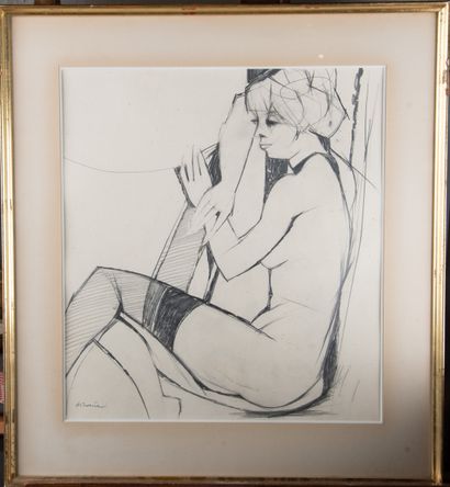 Camille HILAIRE (1916-2004)
Nude, 1967
Black...