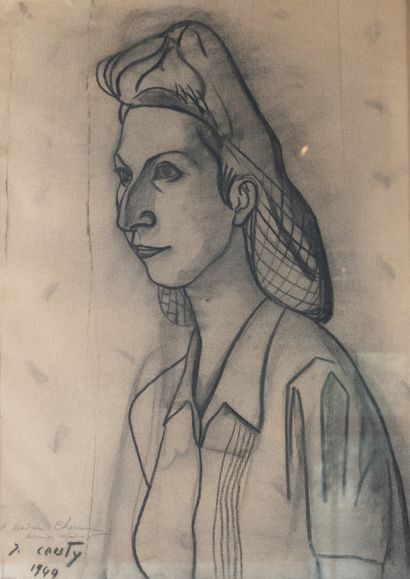 Jean COUTY (1907-1991)
Portrait of a Young...