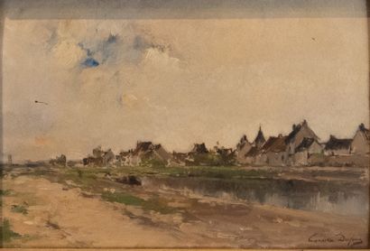 Camille DUFOUR (1841-1933)
Le canal à Episy...