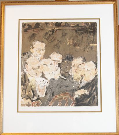 Henri LACHIEZE-REY (1927-1074)
At the café
Color...